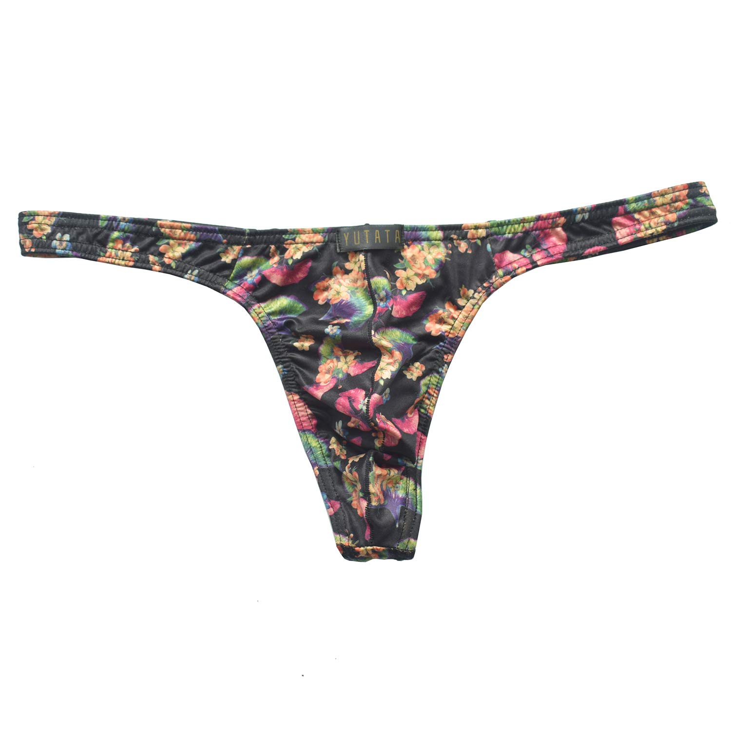 COMLIFE Men's 6-Pack Low-Rise Breathable Milk Silk Thong Underwear - Soft Printed Briefs for Comfort & Style - Perfect for Daily Wear, Gym & Sleep