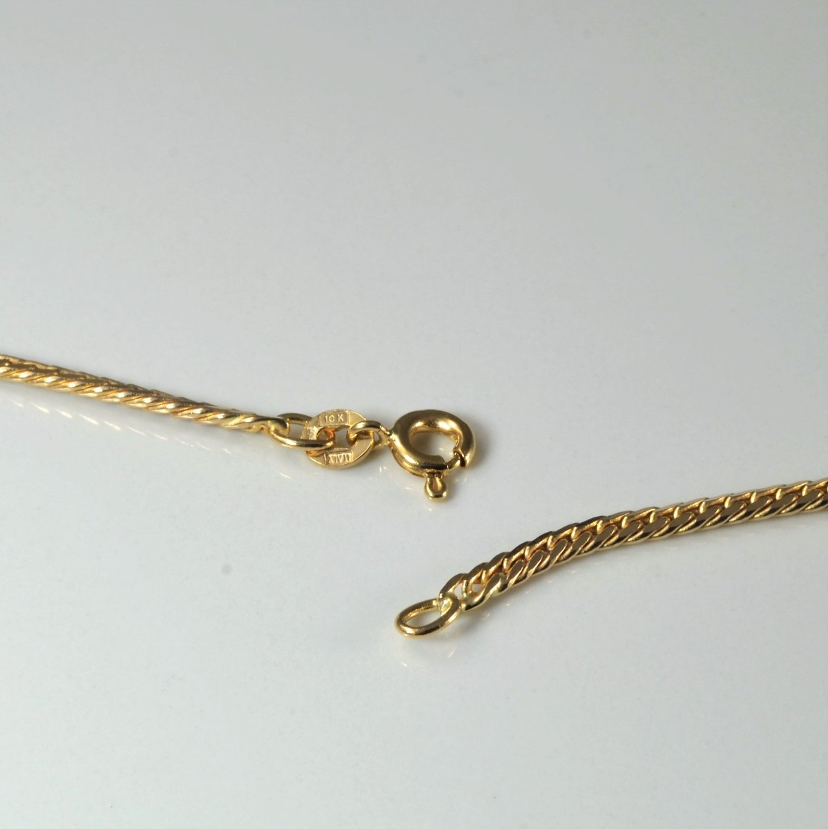10K Yellow Gold Cuban Link Chain Necklace 21.5 Inches - Perfect for Men's & Women's Fashion, Gift Giving & Everyday Wear