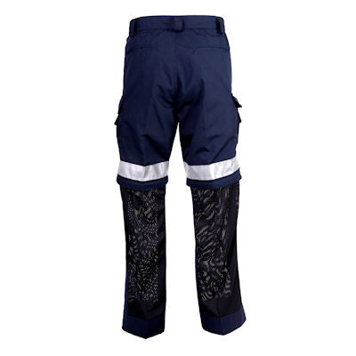 Coolworks Ventilated Navy High Visibility Work Pants CW2 NVRA - Durable Safety Pants for Construction, Road Work & Outdoor Labor