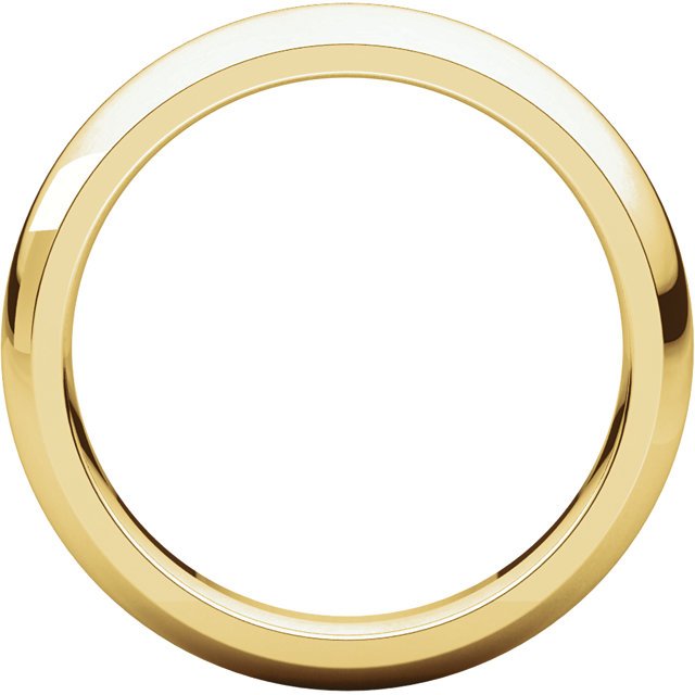 14Kt Gold 4mm Comfort Fit Wedding Band for Women - Elegant & Durable Ring for Engagement, Anniversary, and Everyday Wear