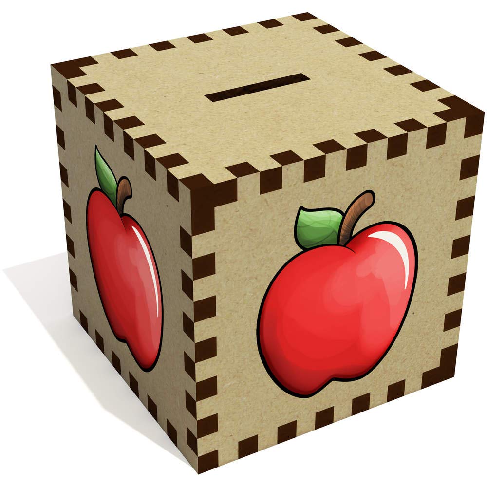 Red Apple Piggy Bank for Kids - Cute Money Box for Savings & Gifts (MB00079062) - Perfect for Birthday, Christmas & Teaching Financial Responsibility