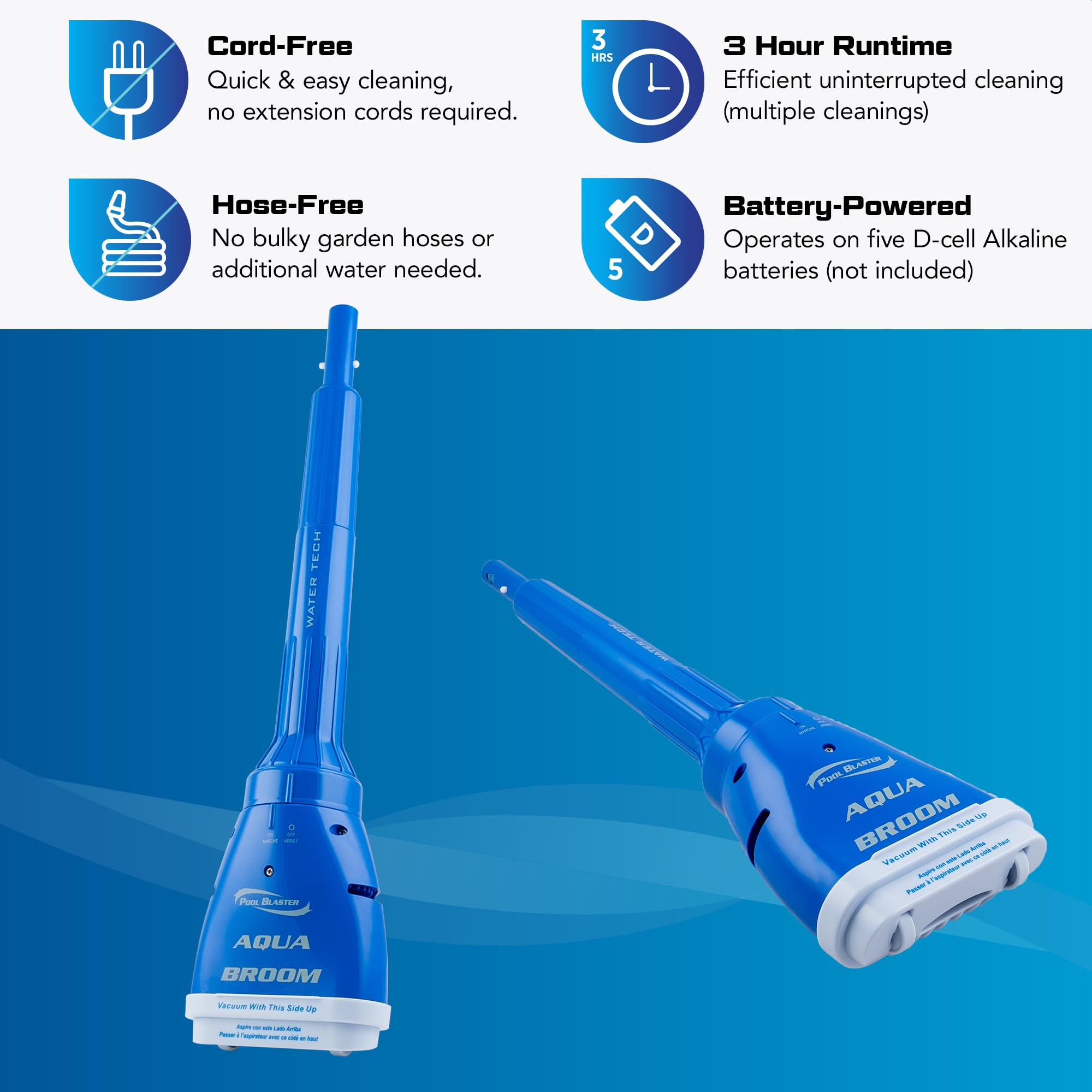 Cordless Pool Vacuum for Spa & Small Pools - Sand & Dirt Cleaner for Hot Tubs & Inflatable Pools