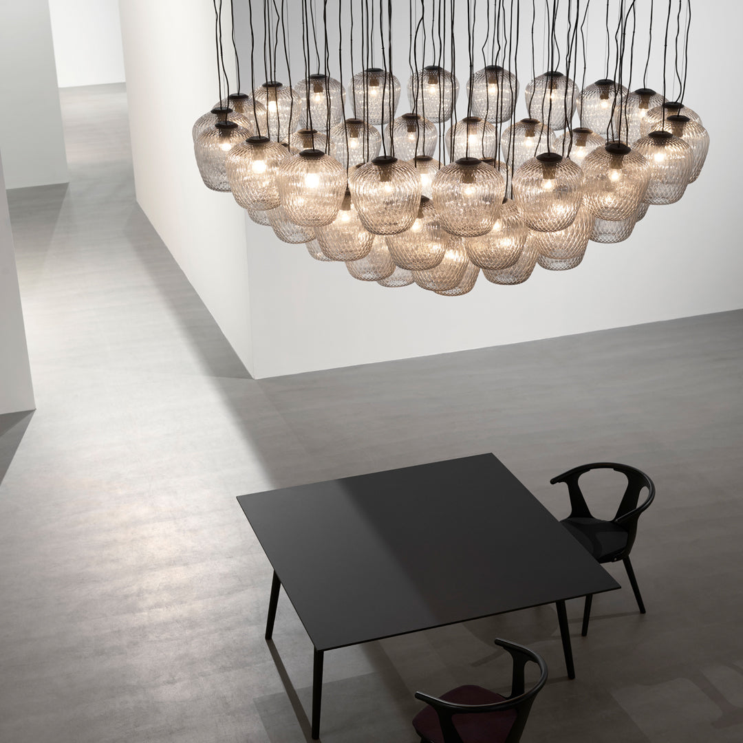 Blown SW3 Pendant Light - Modern Glass Hanging Fixture for Dining Room, Kitchen Island & Bedroom Decor