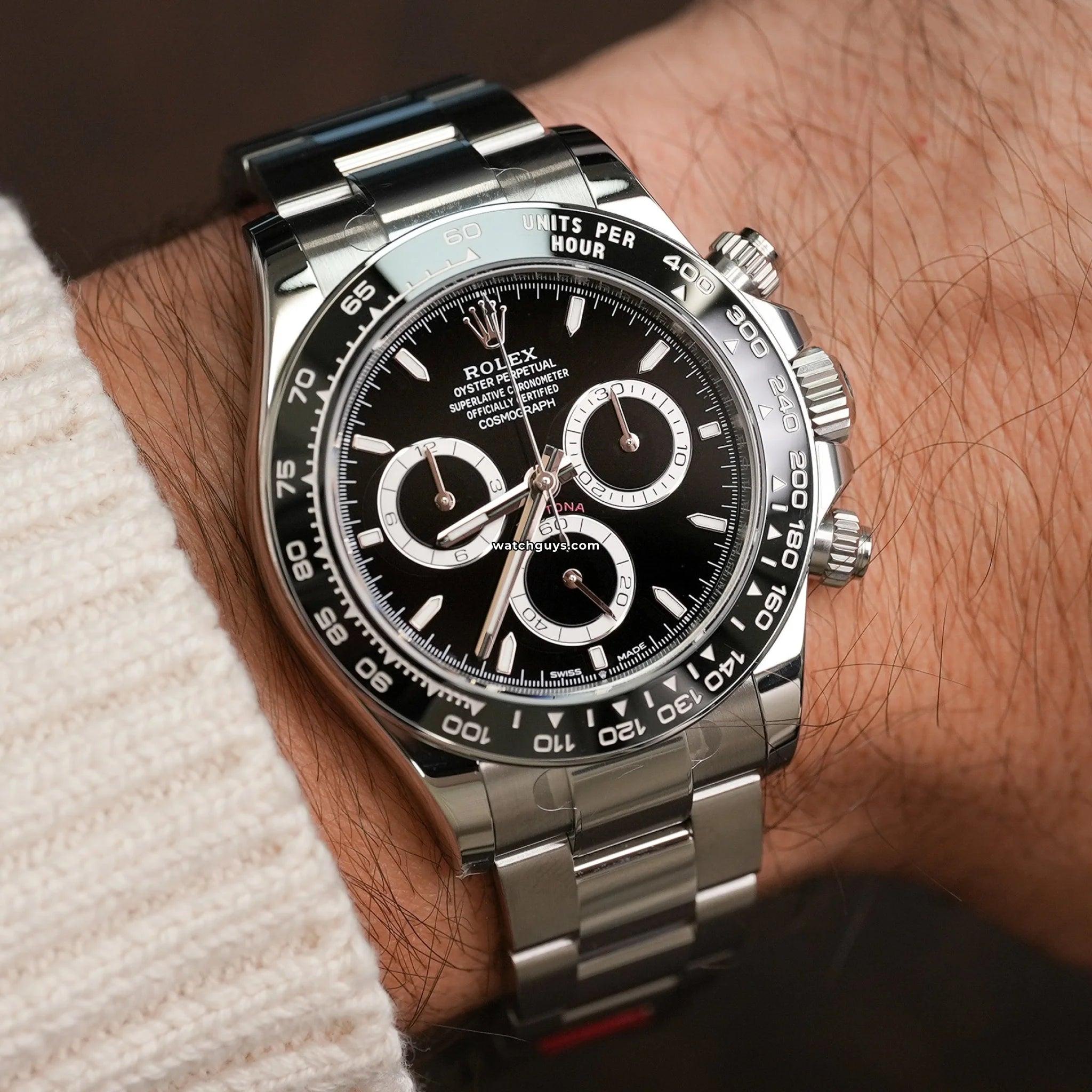 Rolex Daytona 126500LN Black Stainless Steel Men's Watch - Luxury Chronograph Timepiece for Business, Gifting & Special Occasions