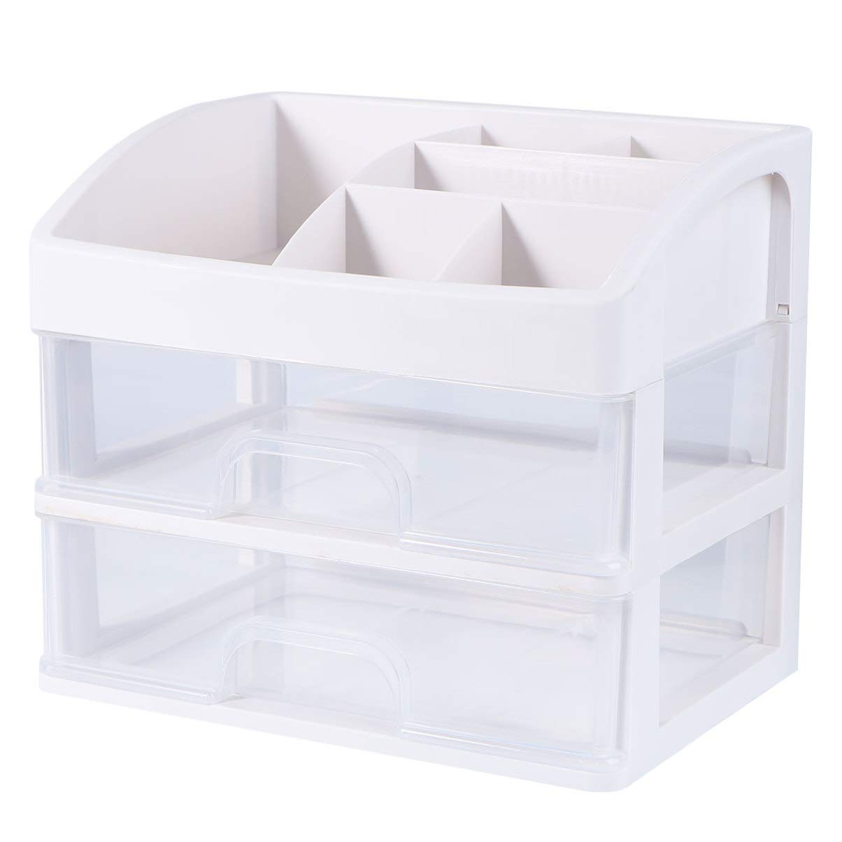 Desktop Makeup Organizer with Drawers - Cosmetic Storage Case for Vanity, Bathroom & Travel | Perfect for Makeup Brushes, Lipsticks & Beauty Essentials