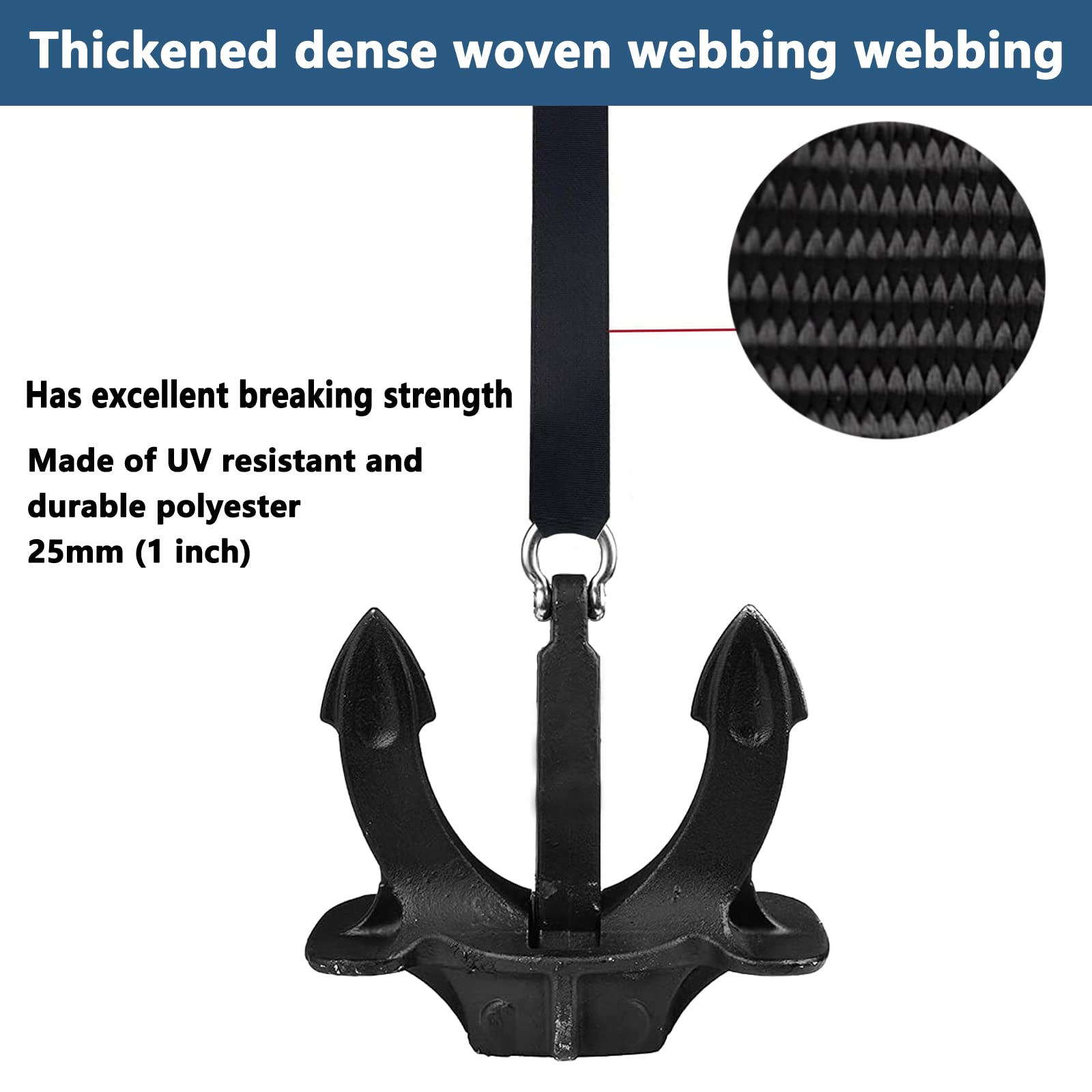 Heavy Duty Boat Bimini Top Straps 38