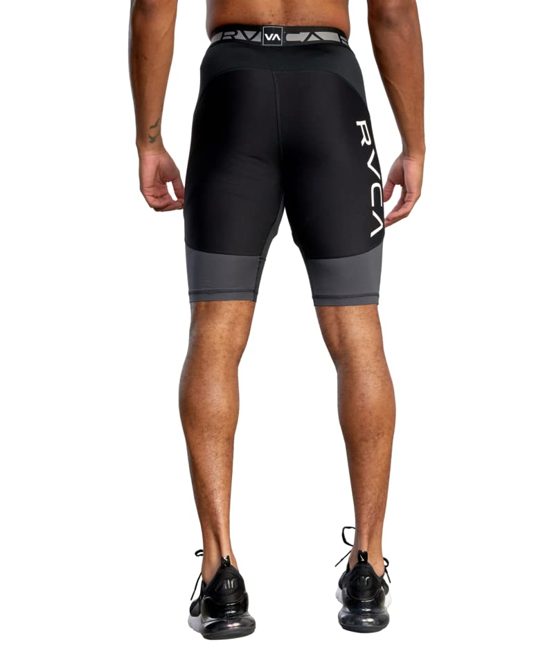 RVCA Men's Compression Shorts - Moisture-Wicking Workout & Running Shorts for Gym, Cycling & Active Lifestyle