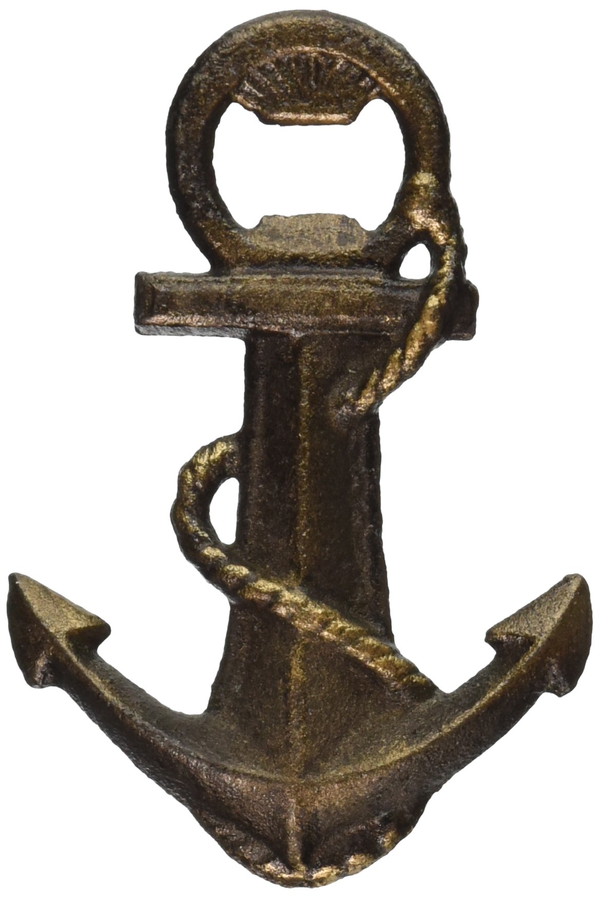 Design Toscano Anchors Aweigh Vintage Cast Iron Bottle Opener - Nautical Decor & Functional Tool for Home Bar, Man Cave, or Boat Accessories