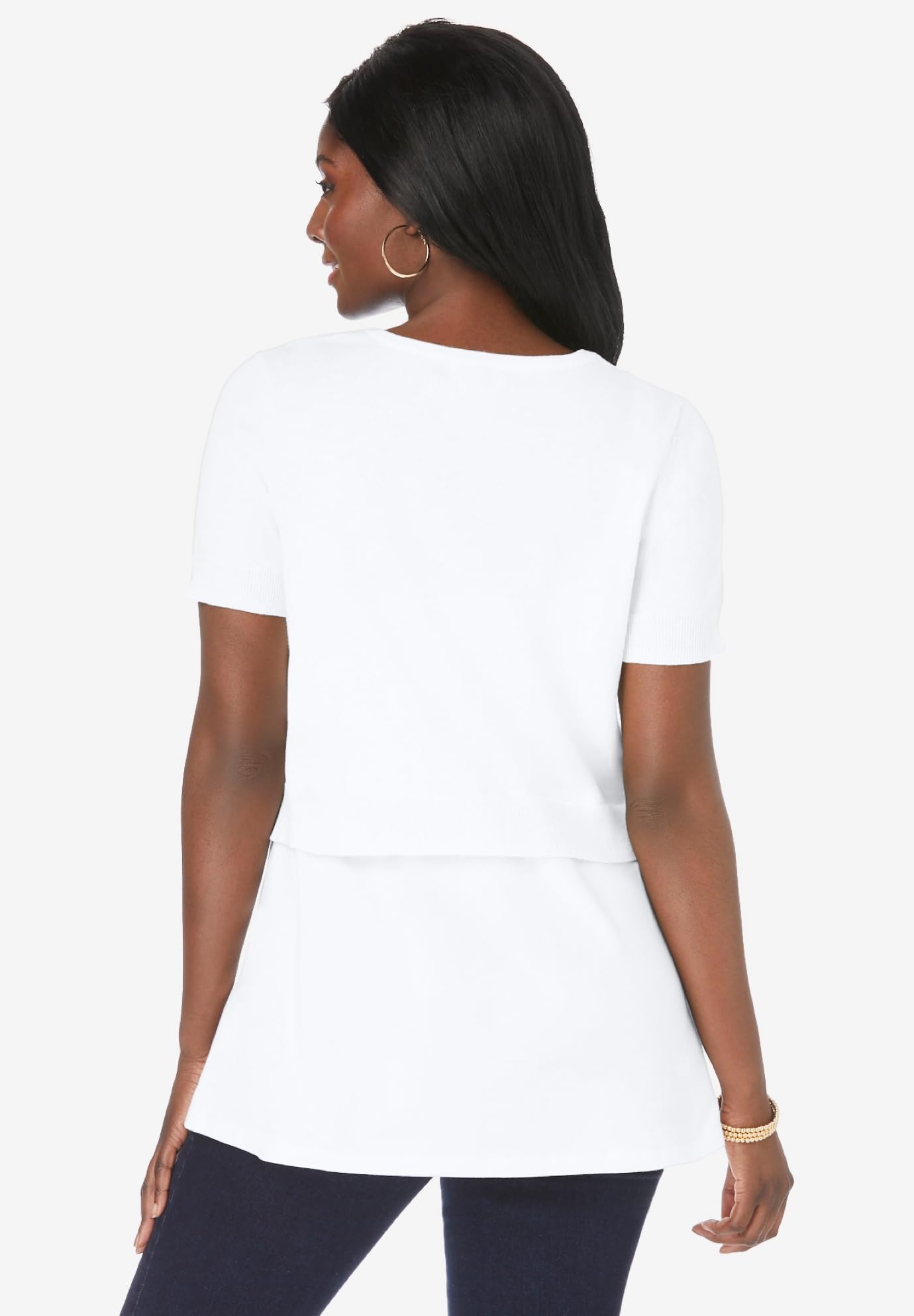 Jessica London Plus Size Jewel-Neck Shrug for Women - Office & Evening Wear