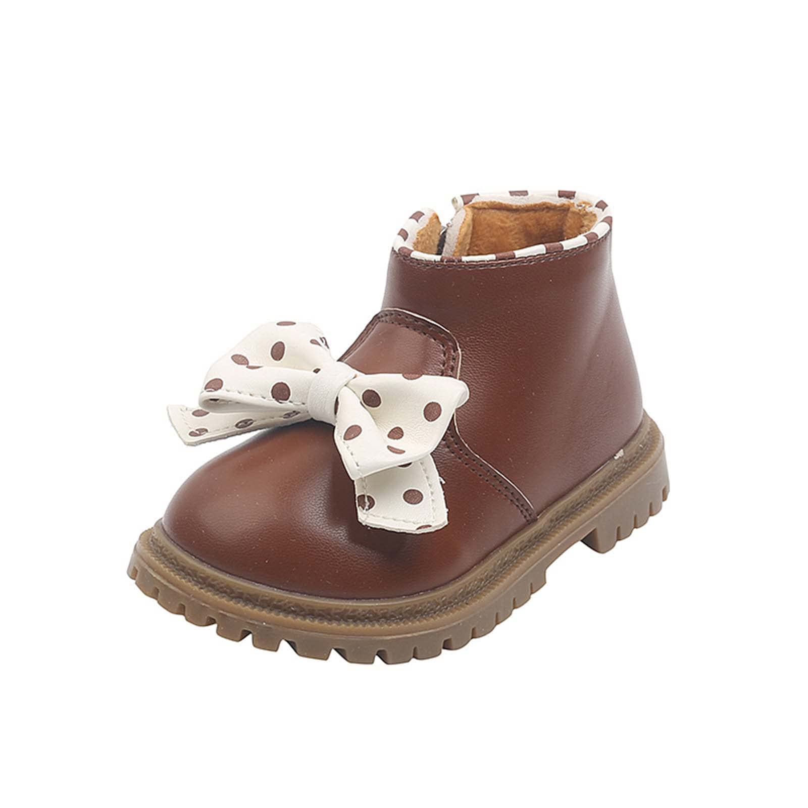 JOEupin Winter Snow Boots for Toddler & Little Girls - Warm Casual Fashion Booties for Cold Weather - Perfect for Snow Play, Outdoor Adventures & Winter Outfits