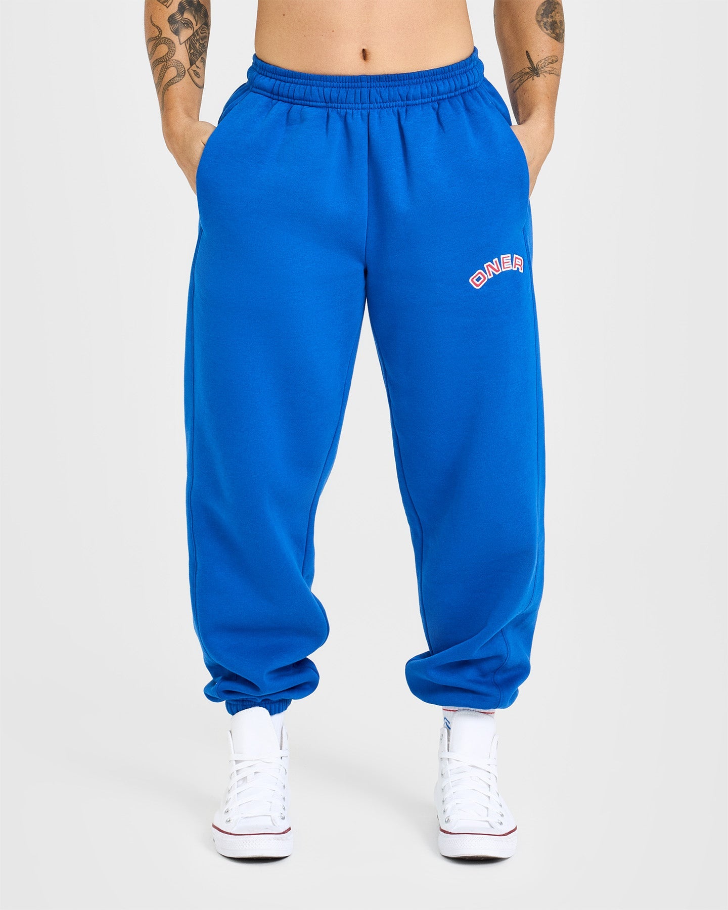 Oasis Blue Graphic Print Joggers for Women - Soft Comfortable Lounge Pants for Yoga, Running & Casual Wear