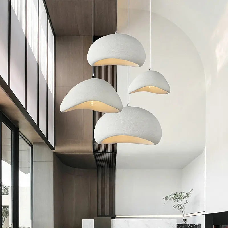 Agnes Concrete Dome Pendant Light - Modern Industrial Ceiling Fixture for Dining Room, Kitchen Island & Bedroom Lighting