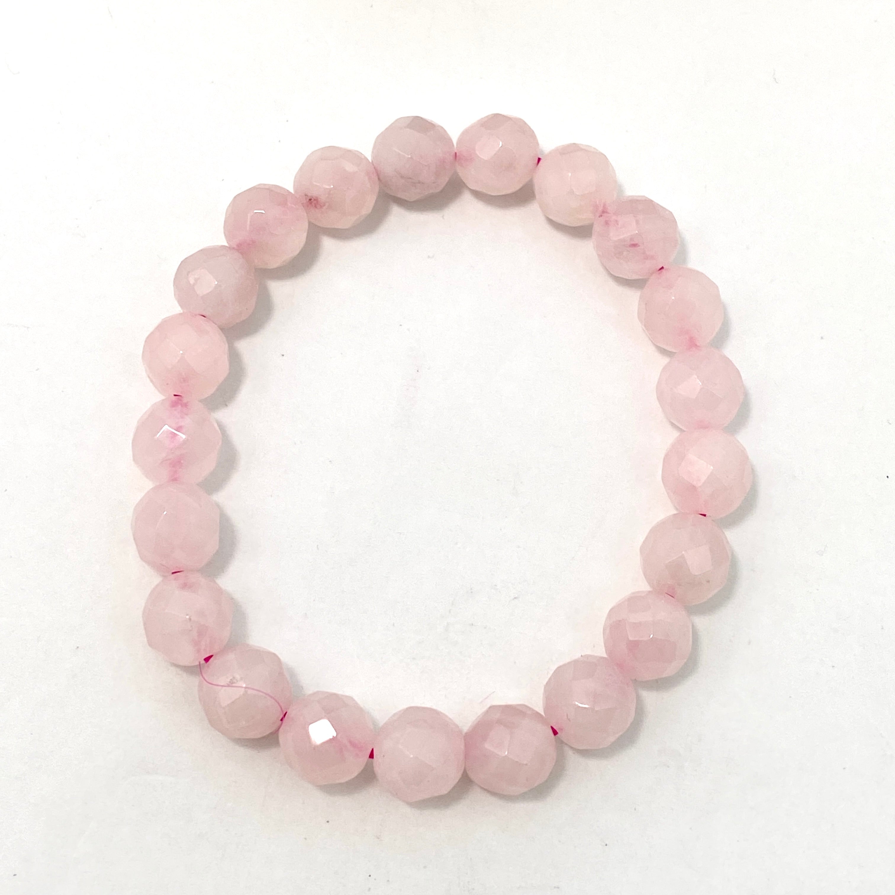 Natural Rose Quartz Bracelet for Women - Healing Crystal Jewelry for Stress Relief & Positive Energy - Perfect for Meditation, Yoga & Everyday Wear