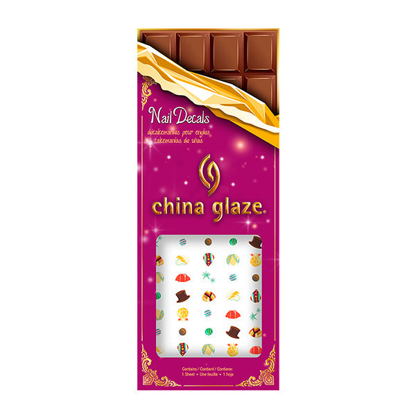 China Glaze Wonka Nail Decals 0.5 oz #82953 - Fun & Whimsical Nail Art Stickers for Parties, Halloween & Cosplay