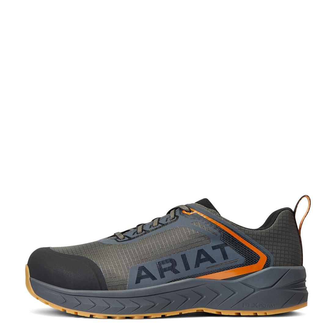 Outpace Composite Toe Work Shoes for Men - Lightweight Safety Boots with Steel Toe Protection, Slip Resistant & Comfortable for Construction, Warehouse & Outdoor Work