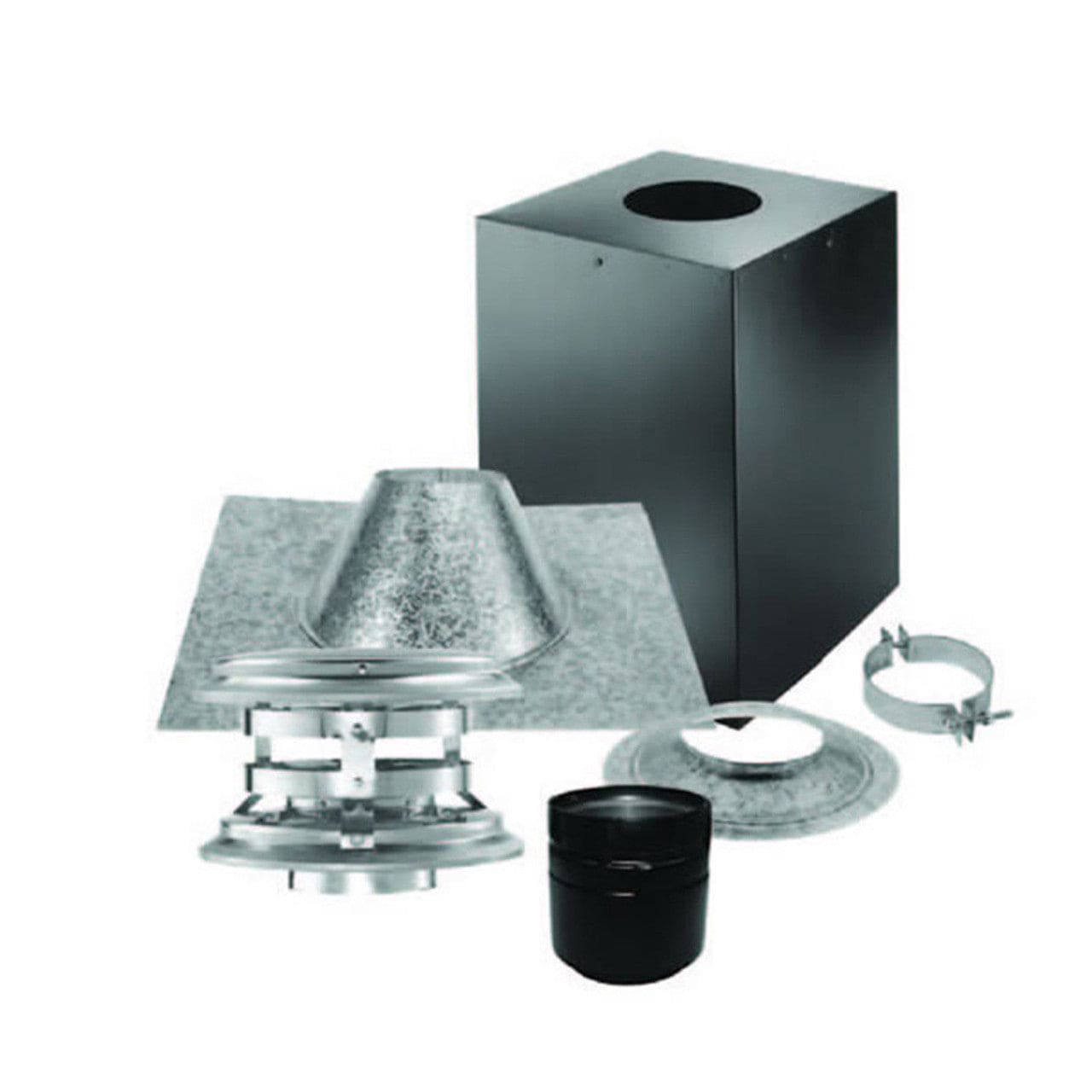 3 Pellet Vent Pro Vertical Kit for Cathedral Ceilings - Stainless Steel Chimney Pipe System for Wood Pellet Stoves | Perfect for Home Heating & Loft Installations