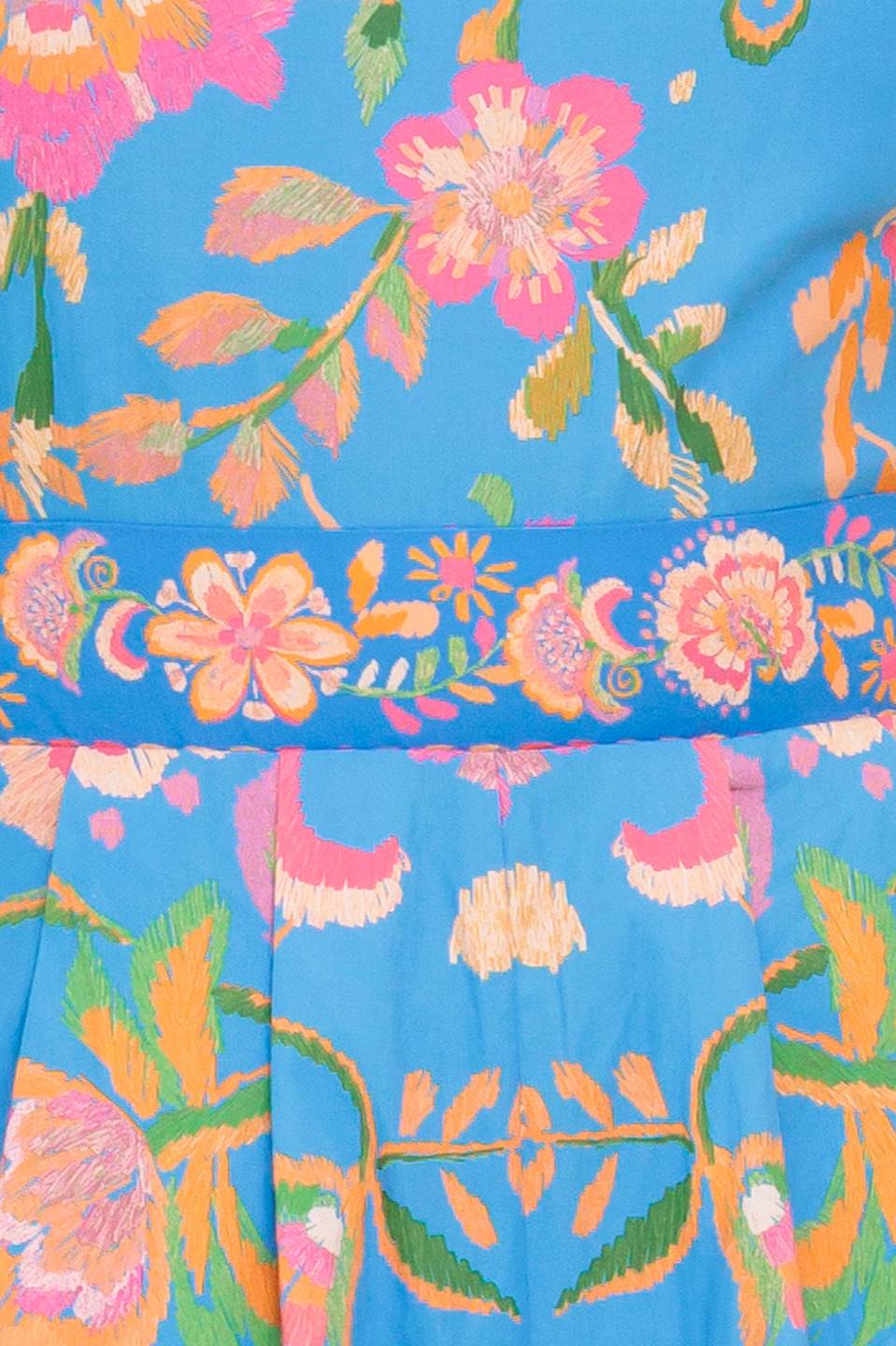 Kendall Floral Printed Romper for Women - Blue Summer Jumpsuit | Casual Outfit for Beach, Vacation & Outdoor Activities