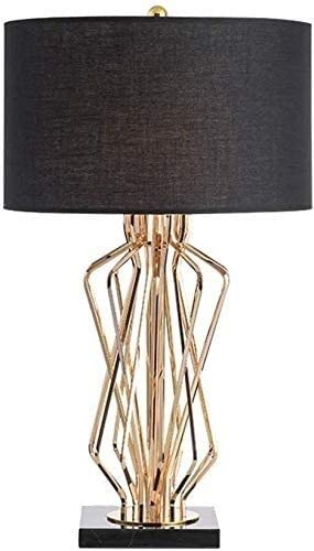 Nordic Style LED Bedside Table Lamp with E27 Edison Bulb - Marble Base & Metal Design for Bedroom, Living Room, Office - Perfect for Reading, Nightstand Decor, and Home Lighting