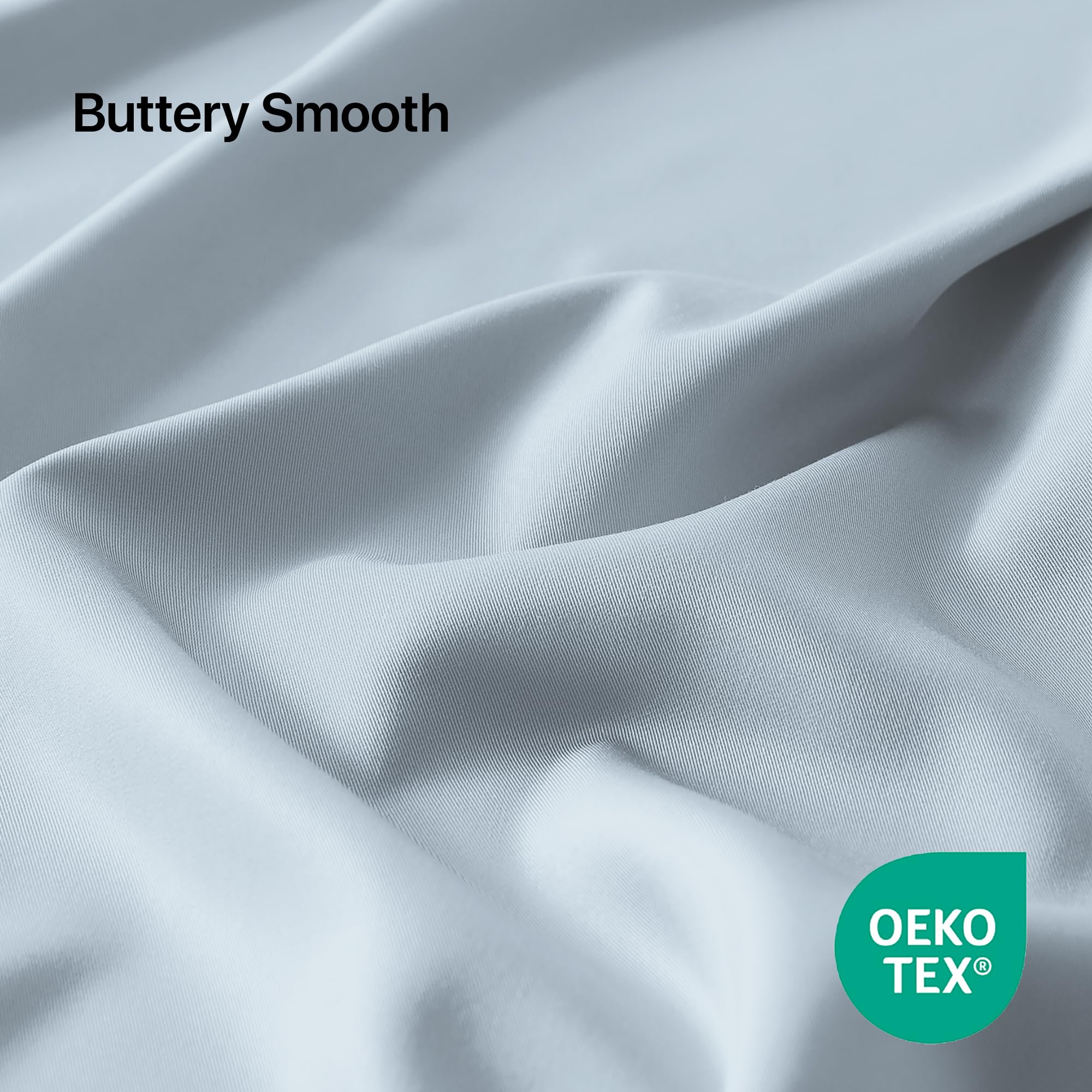 NATUREFIELD King Size Bed Sheets Set (4pc) - Bamboo Rayon Cooling Sheets with Deep Pocket Fitted Sheet, Hotel Luxury Bedding & Pillowcases - Perfect for Hot Sleepers, Summer Nights & Upscale Bedroom Decor