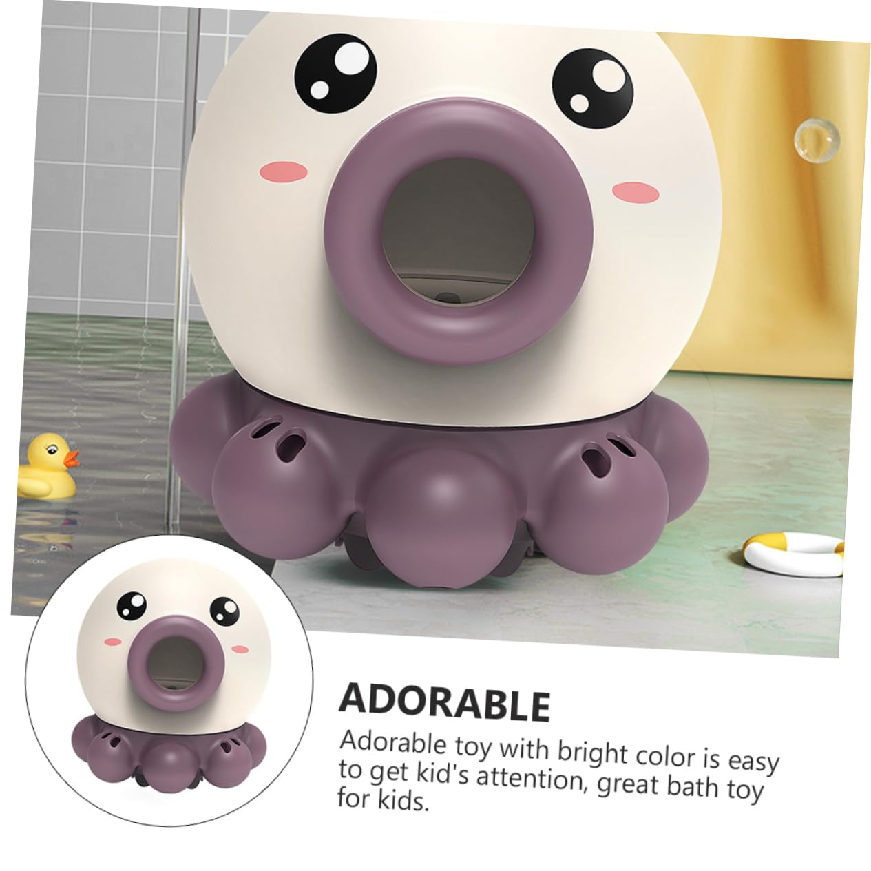 DRESSOOS 1pc Kids Bath Toys Set - Fun Shower & Bathtime Water Play Toys for Toddlers & Children, Safe Plastic Bathroom Toys for Baby Boy & Girl - Perfect for Splash Play, Learning & Sensory Development
