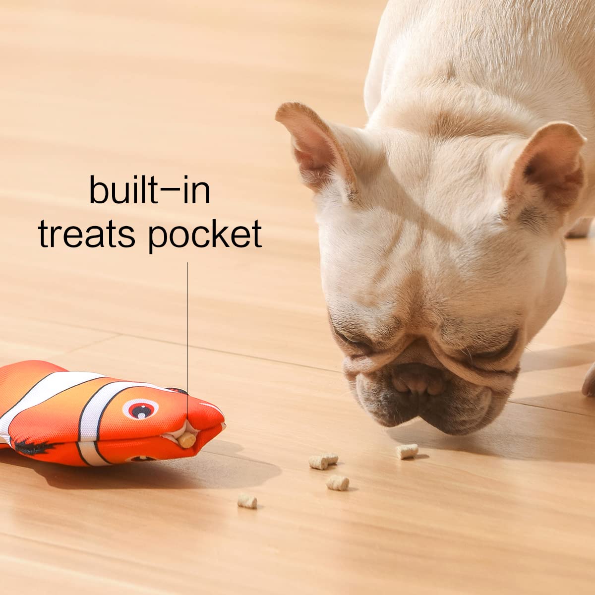 2 Pack Electric Moving Dog Fish Toy with Updated Motor - Realistic Flopping Interactive Pet Toy for Small Dogs (Washable Oxford Cloth Cover Included) - Perfect for Indoor Play, Training & Boredom Relief