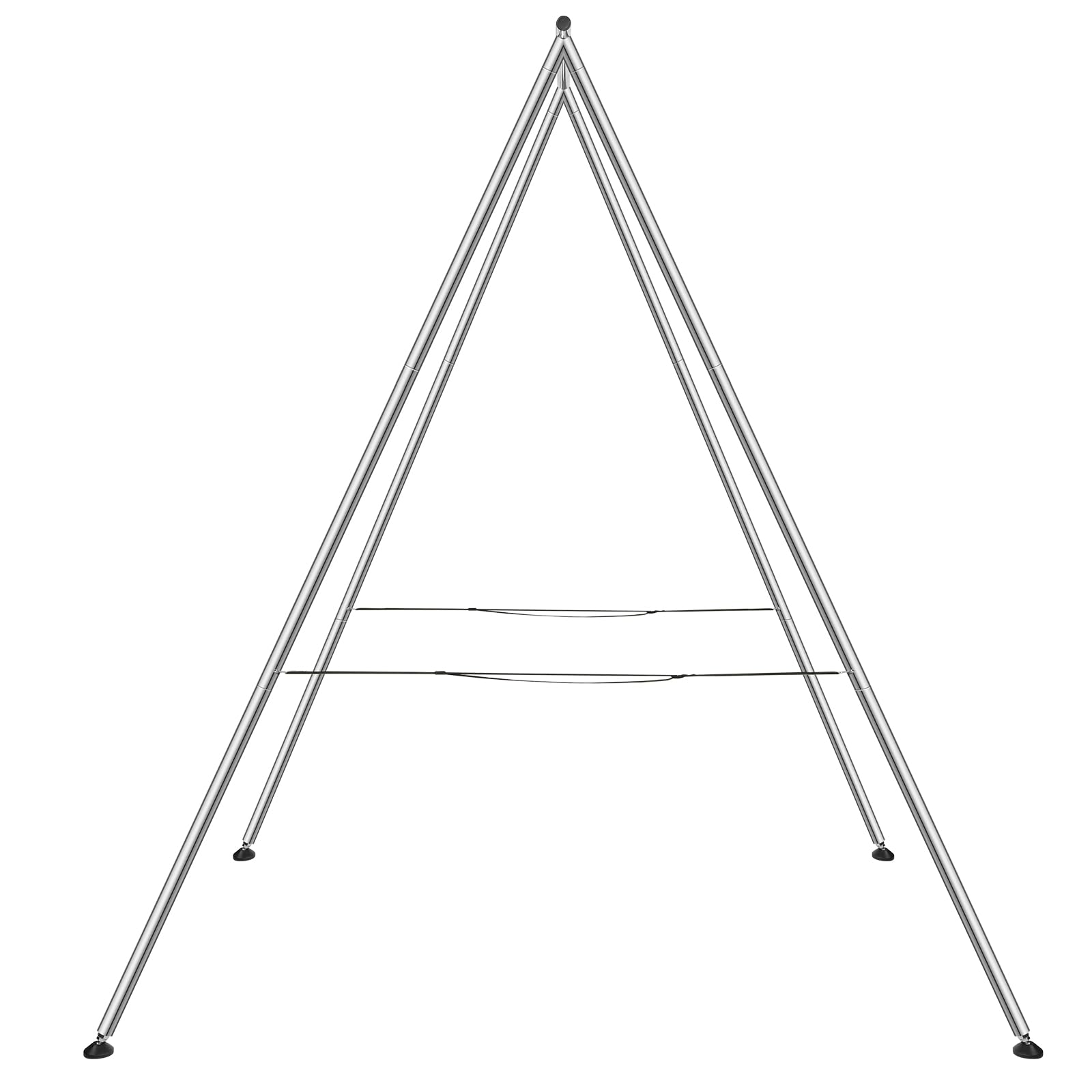 VEVOR 9.67ft Aerial Yoga Swing Stand - 551 lbs Capacity Chrome Steel Yoga Frame for Inversion & Yoga Sling | Indoor/Outdoor Aerial Yoga Equipment for Home, Studio & Gym Workouts