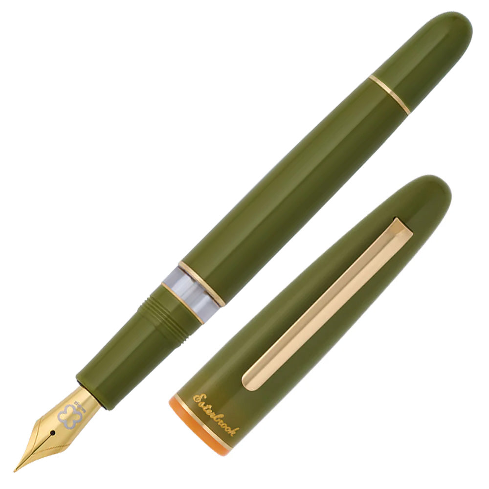 Esterbrook Estie Back to the Land Fountain Pen - Quirky Leaf Design Piston Filler Ink Pen for Writers & Collectors - Perfect for Journaling, Calligraphy & Gift Giving