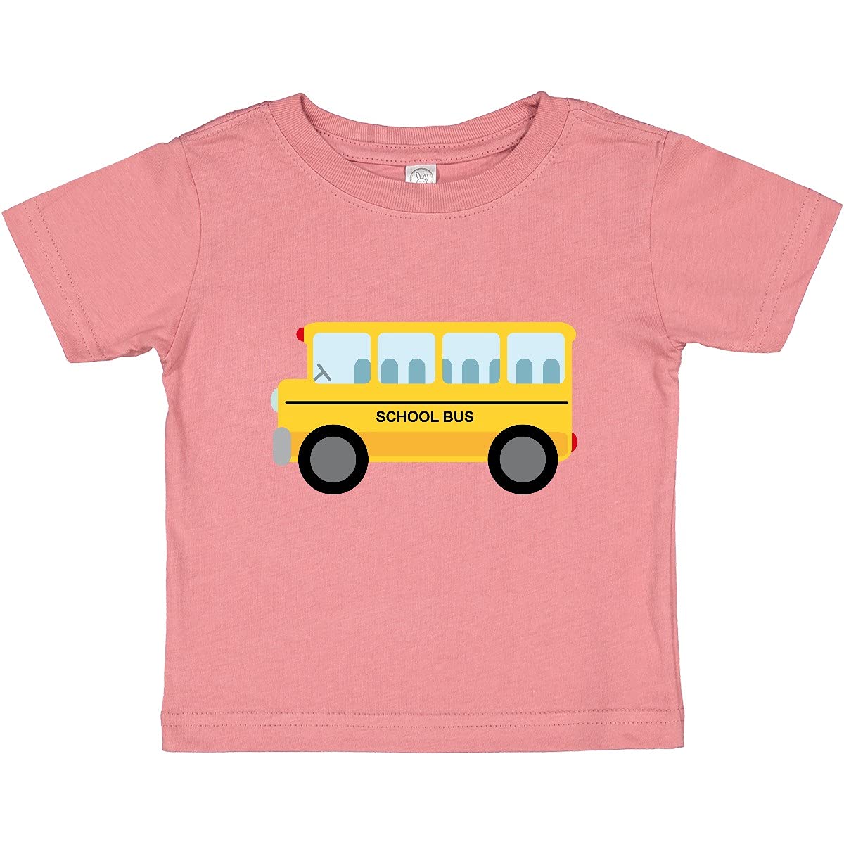 Inktastic Cute School Bus Graphic Baby T-Shirt - Soft Cotton Toddler Tee for Boys & Girls - Perfect for Preschool, Daycare & Family Outings