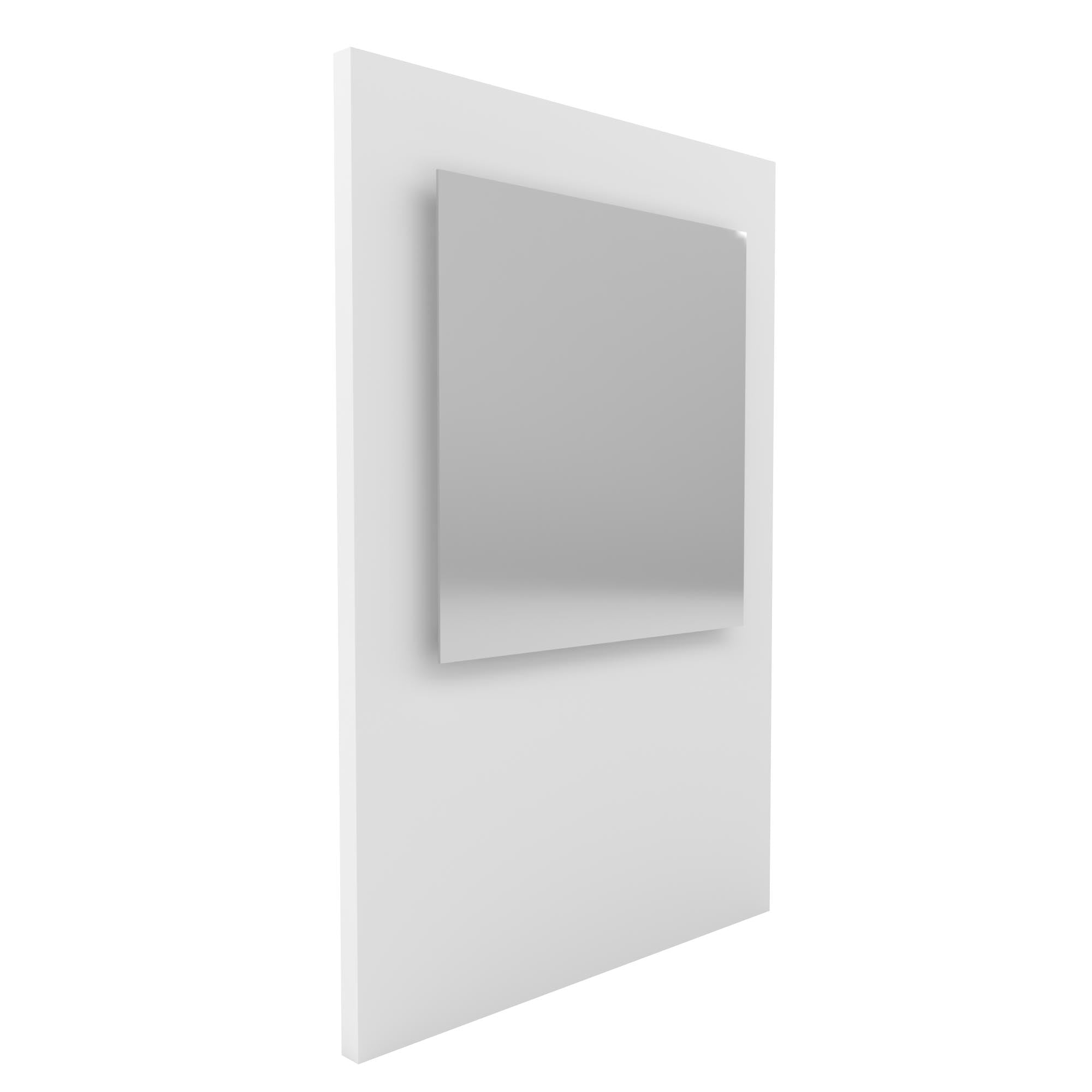 Floating Square Mirror - Modern Wall Decor for Bathroom, Bedroom & Living Room - Self-Adhesive & Lightweight Design - Perfect for Home, Office & Salon Decor