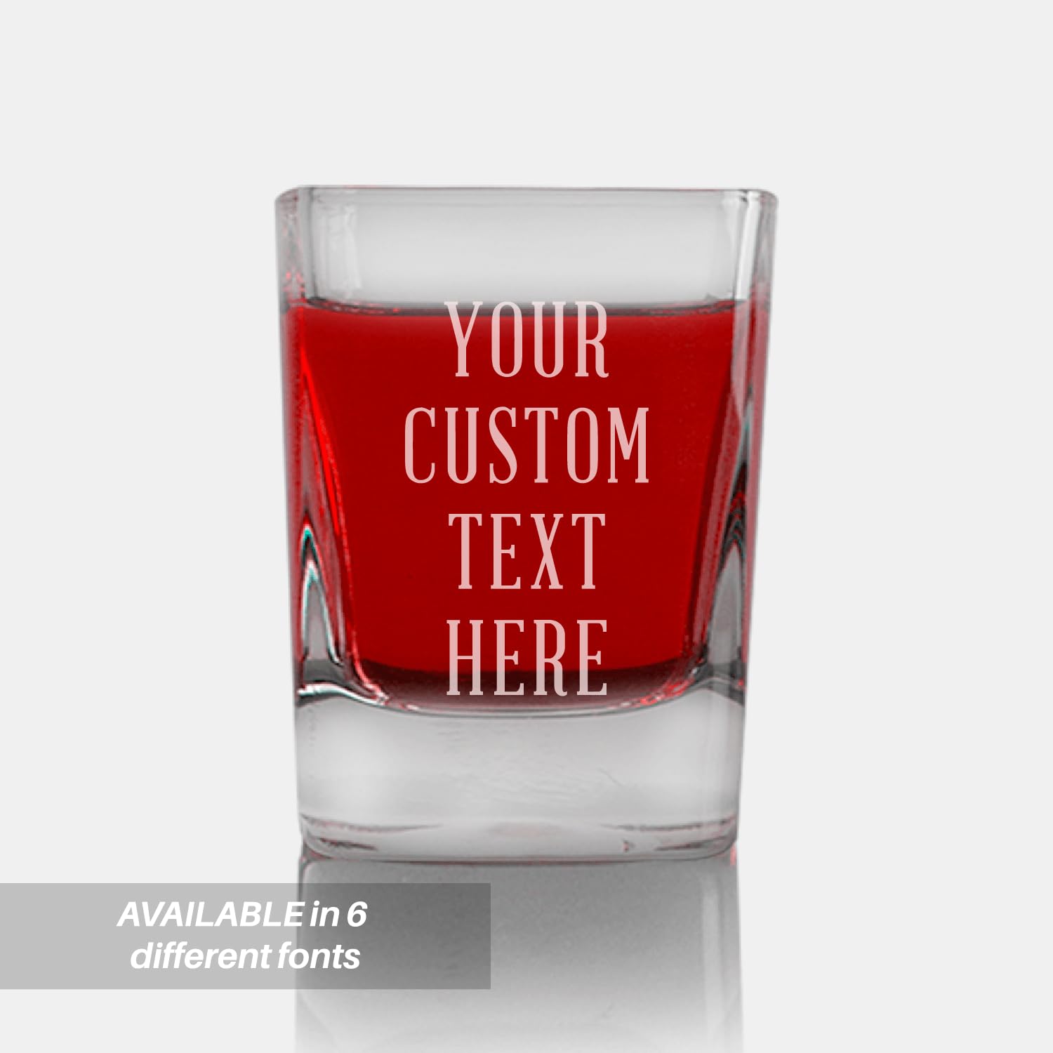 Custom Engraved Shot Glasses with Personalized Text - Unique Square Shot Glasses for Weddings, Birthdays, Groomsmen Gifts & Party Favors - Perfect for Celebrations, Bachelor Parties & Special Events