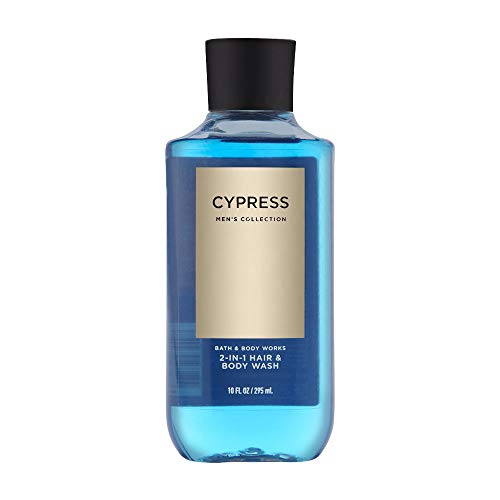 Bath & Body Works Cypress for Men 2-in-1 Hair & Body Wash - 10 oz | Refreshing Shower Gel for Men | Gym, Travel & Daily Use