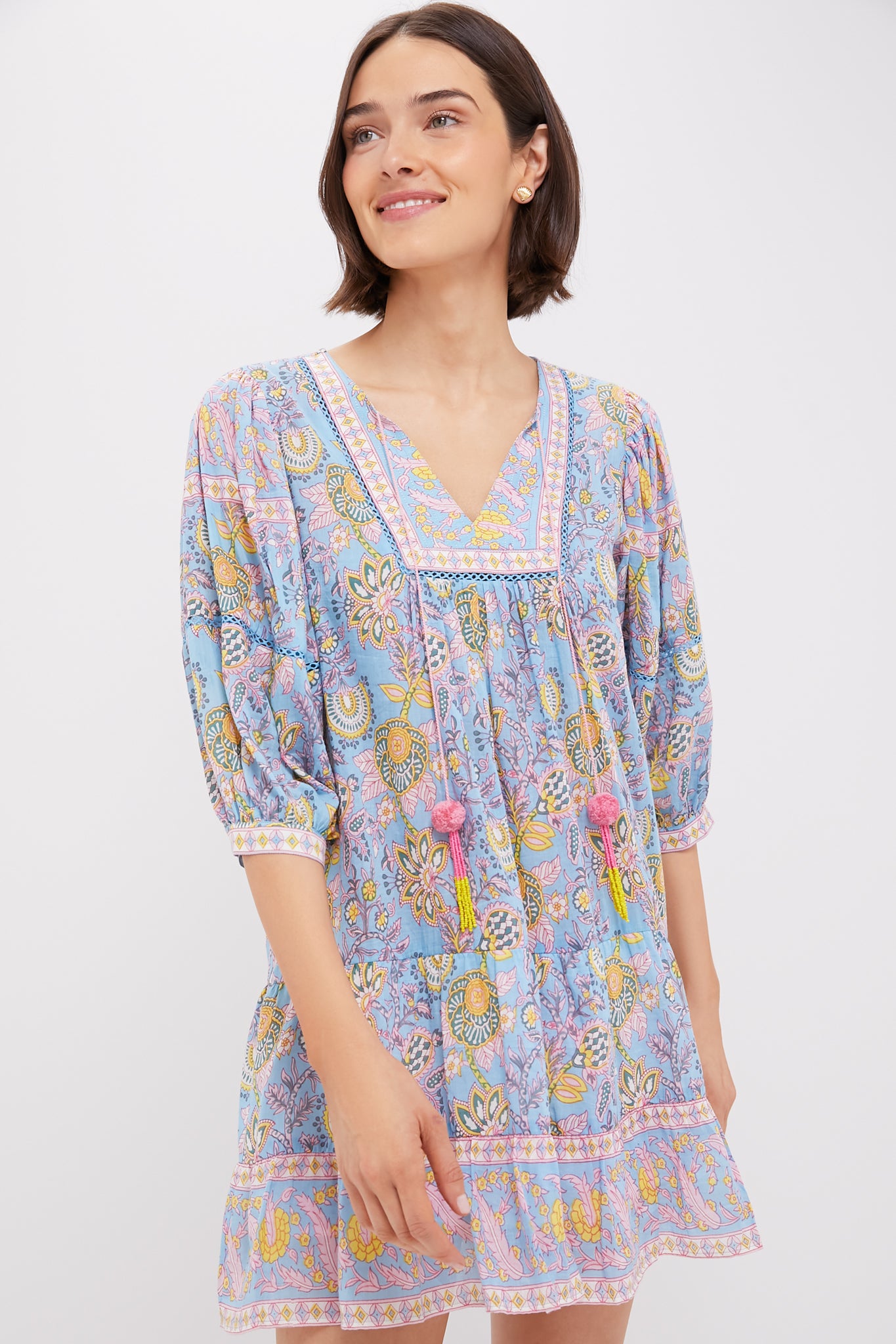 Blue Yellow Print