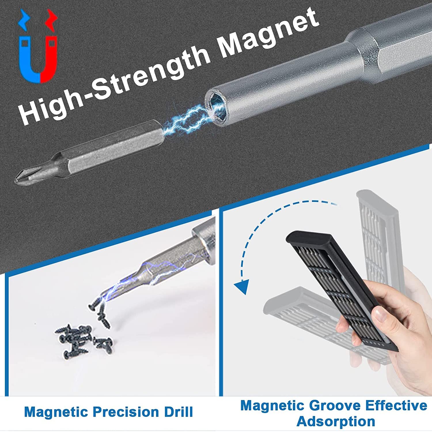 Precision Screwdriver Set 24-in-1 Magnetic for Phones, Tablets, PC Repair - Valentine's Gift for Men