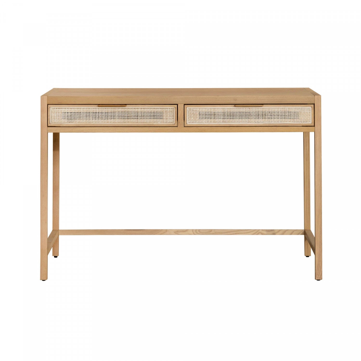 Natural Wood Nurelle Desk - Modern Home Office Desk for Study & Work - Ergonomic Writing Desk with Storage for Small Spaces