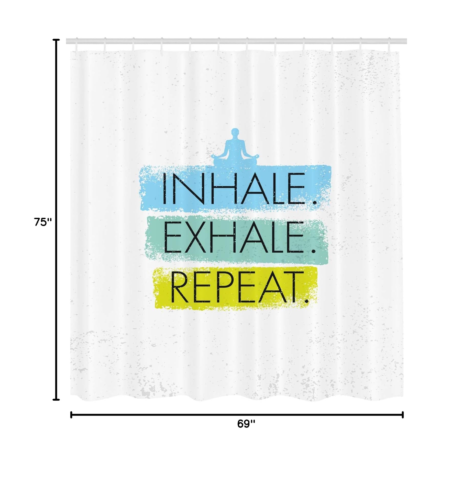 Ambesonne Yoga Shower Curtain - 69