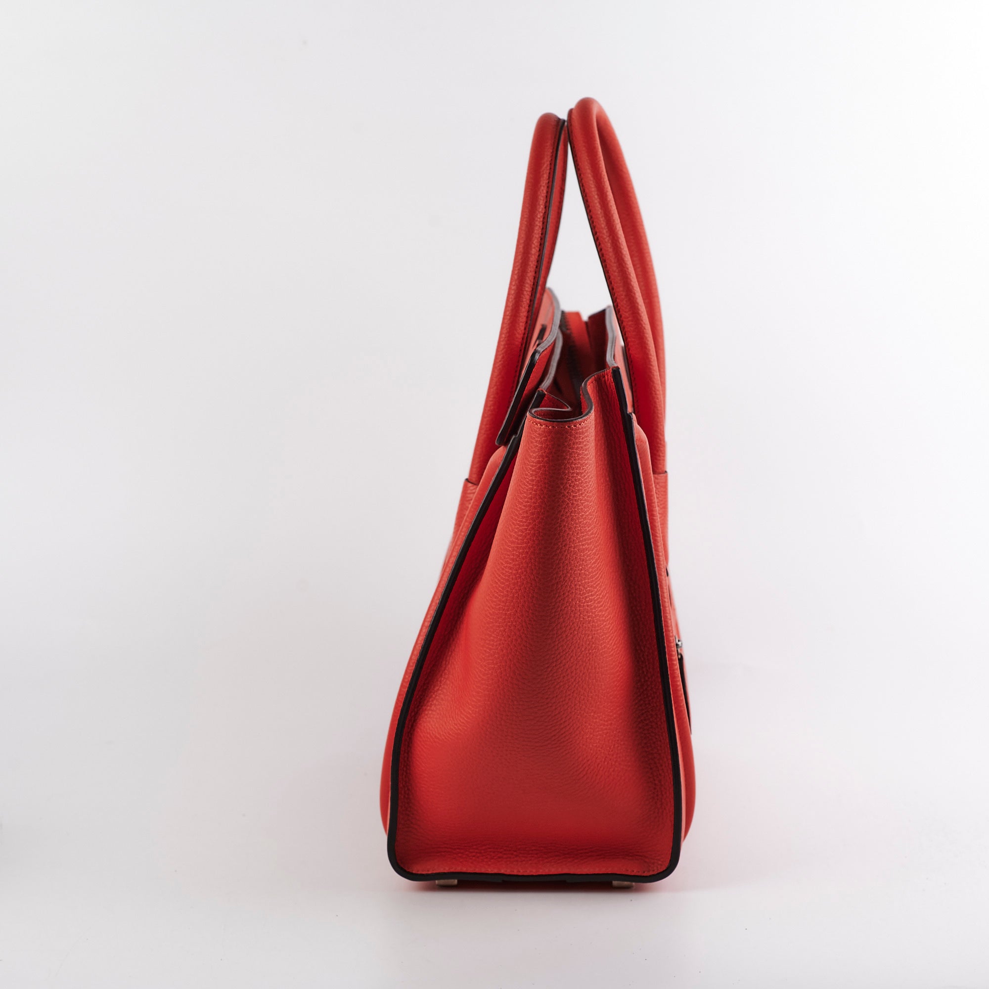 Celine Micro Luggage Bag in Red | Luxury Crossbody Handbag for Women | Perfect for Travel, Work & Evening Events