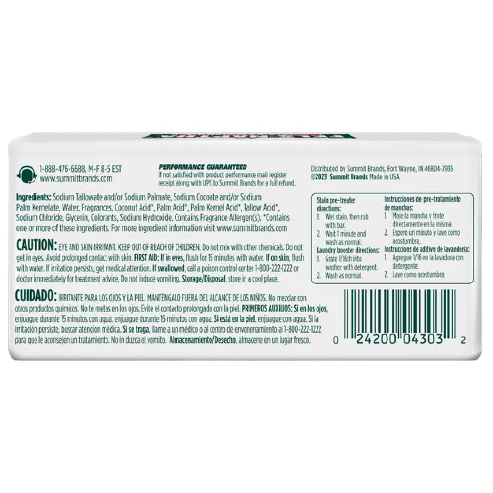 Fels Naptha Laundry Soap Bar - Pack of 12 | Stain Remover & Pre-Treatment for Tough Stains | Perfect for Laundry, Camping & Emergency Kits