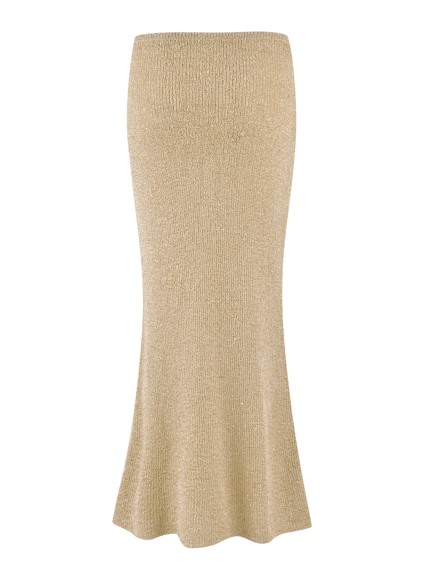 Connell Skirt in Gold - Elegant & Stylish Women's Midi Skirt for Work, Office, and Special Occasions
