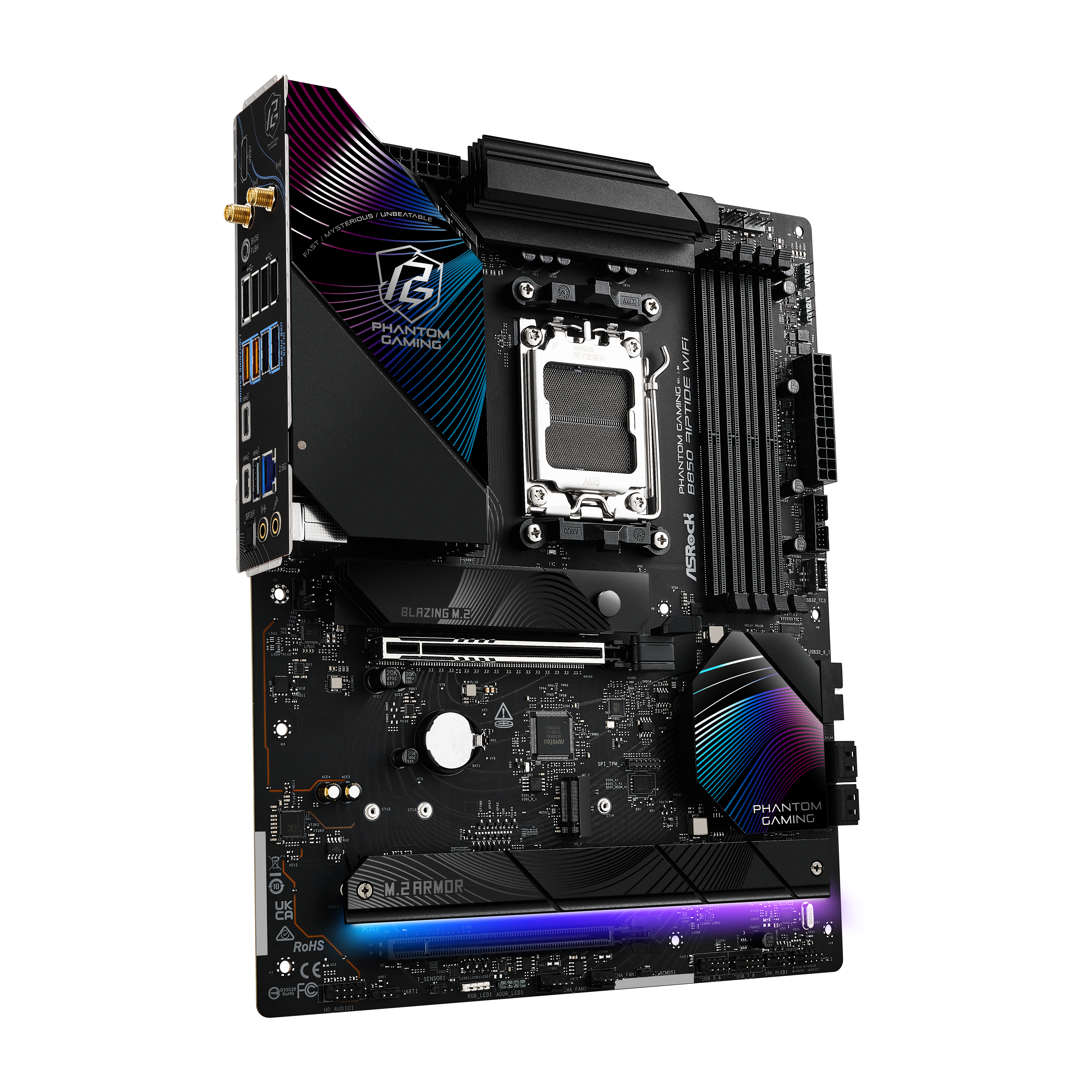 ASRock B850 Riptide WiFi AM5 DDR5 ATX Gaming Motherboard - High-Speed Performance for PC Builders & Content Creators | Perfect for Gaming Rigs, Streaming Setups & Workstations
