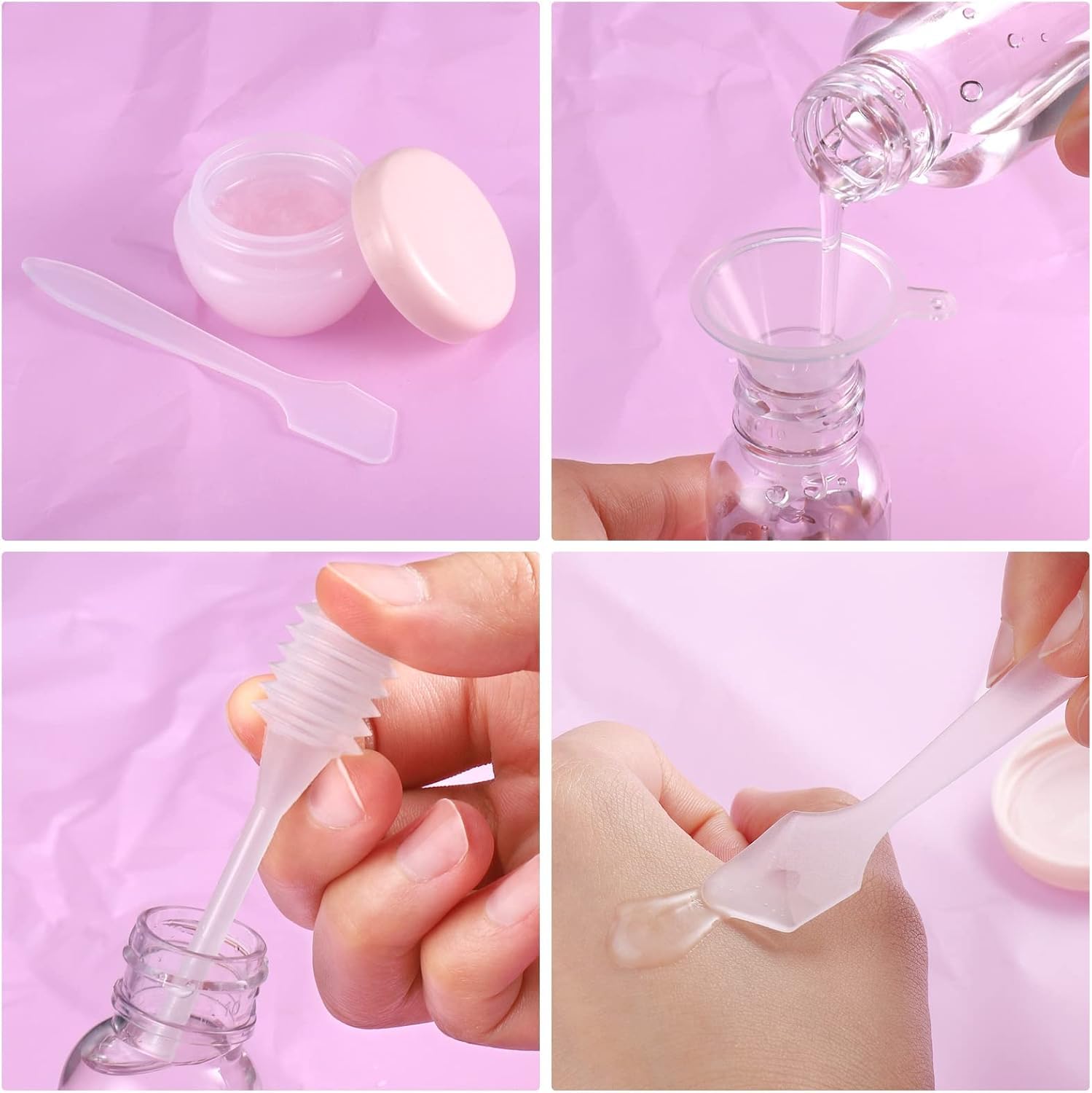 12 in 1 Silicone Travel Bottles Set - Leakproof Refillable Toiletry Containers for Shampoo, Lotion & Cream | Portable Squeeze Bottles for Hand Wash & Cosmetics | Perfect for Air Travel, Gym & Vacation Essentials
