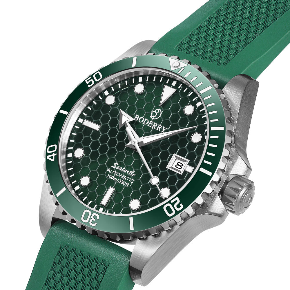 Automatic Titanium Diver Watch - Seaturtle Ocean Collection | Waterproof Luxury Sports Watch for Men | Perfect for Scuba Diving, Swimming & Outdoor Adventures