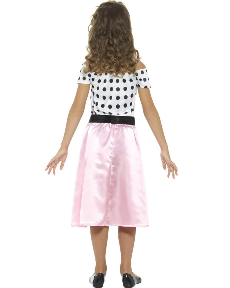Vintage 1950s Poodle Skirt Costume for Girls - Rockabilly Party Outfit, Sock Hop Dance Dress, Halloween & Retro Theme Party Costume