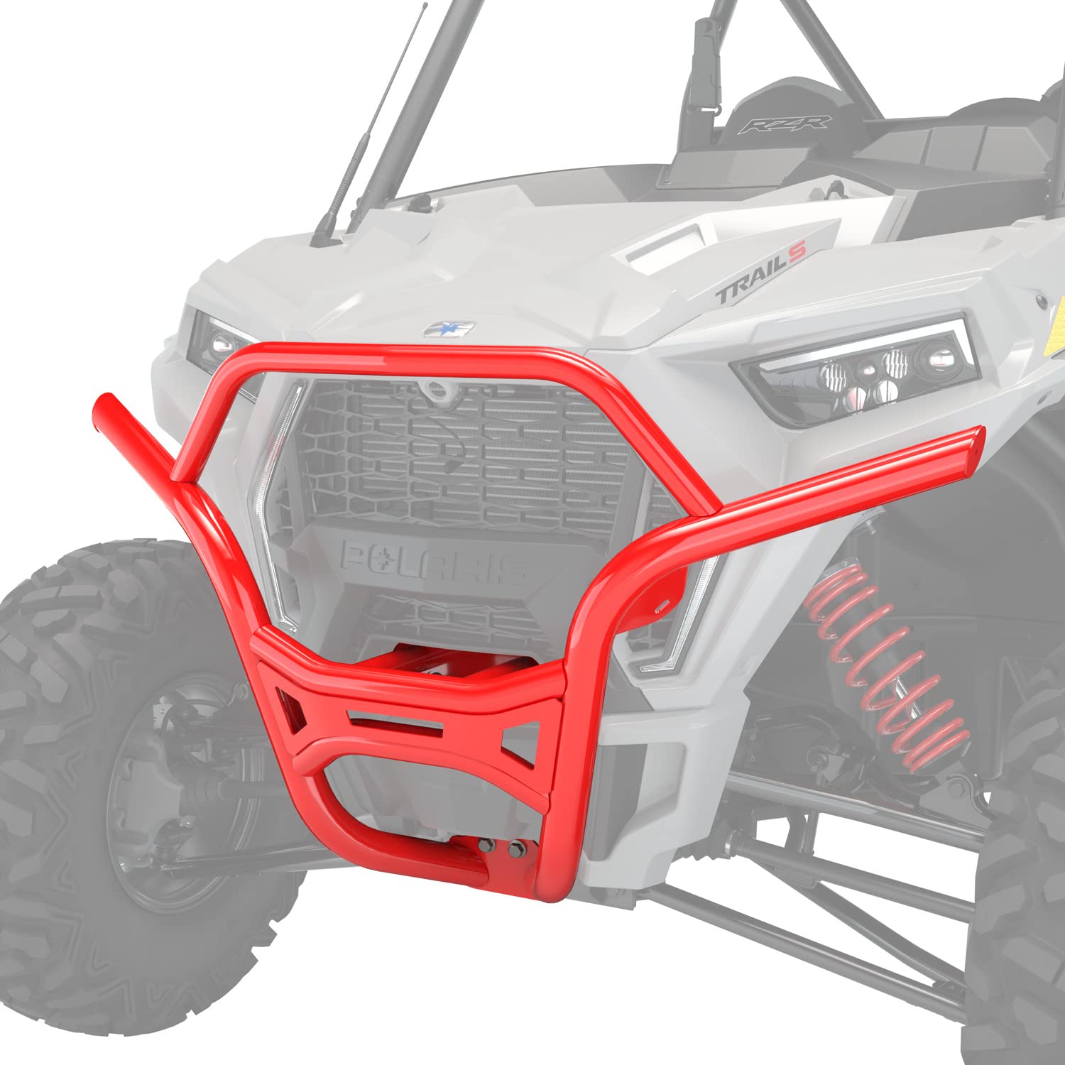Polaris Off-Road Front Low Profile Bumper for RZR, Ranger & General - Heavy Duty Steel Construction - Perfect for Trail Riding, Mudding & Off-Road Adventures