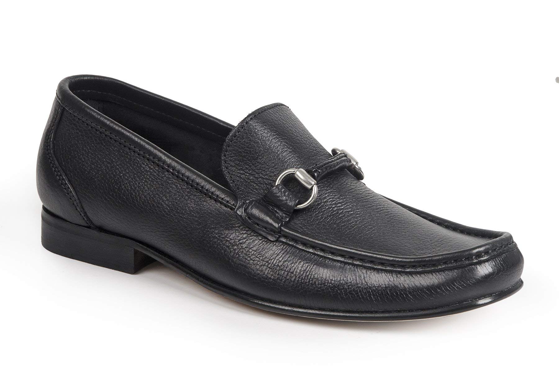 Sandro Moscoloni Men's Esteban Loafer - Classic Leather Slip-On Dress Shoes for Business, Office & Formal Occasions