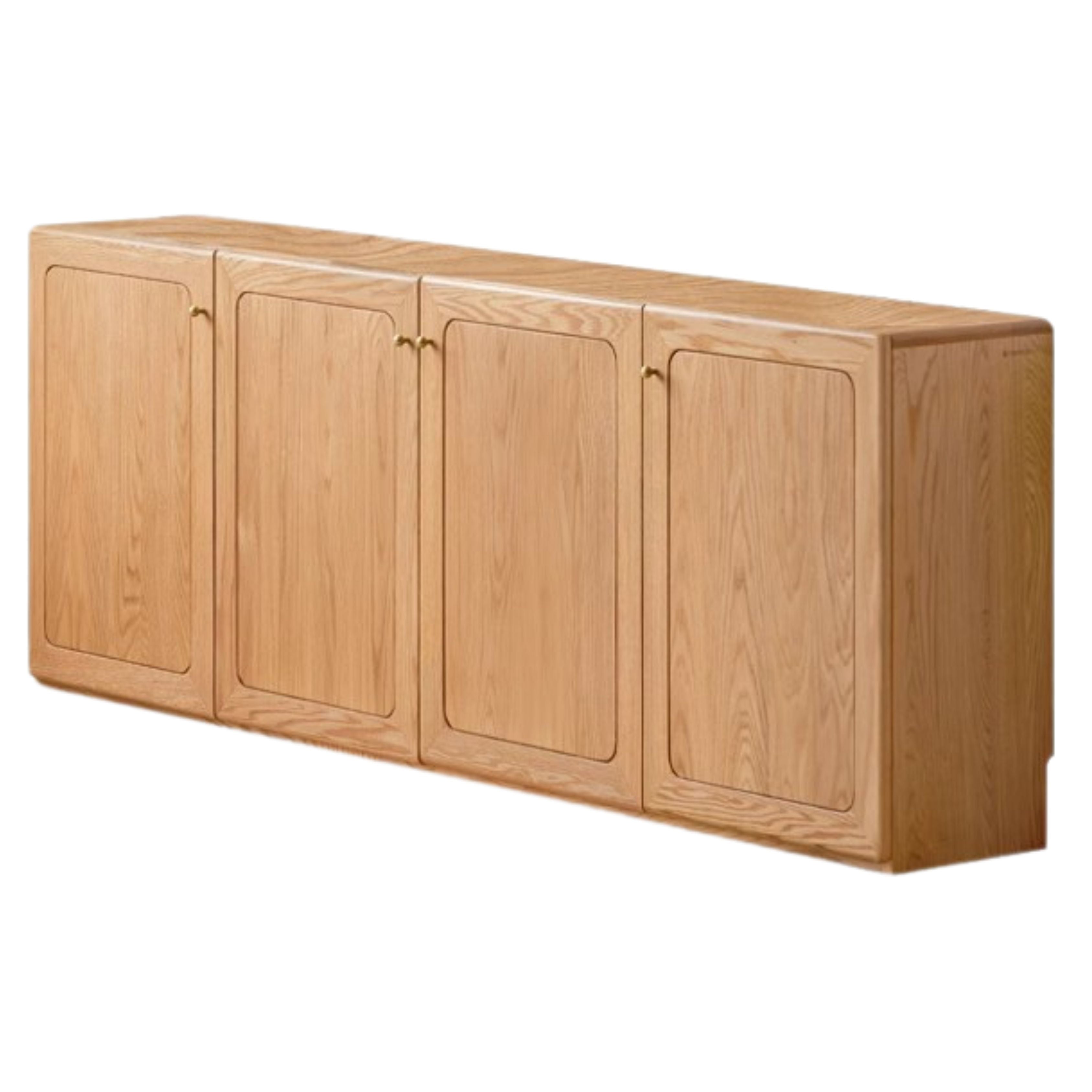 Solid Oak Wood Modern TV Stand with Storage | Stylish Floor Cabinet for Living Room & Entertainment Center | Perfect for TVs, Media, and Home Organization