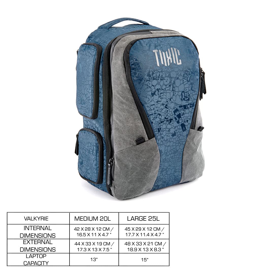 Toxic Valkyrie 20L Camera Backpack - Waterproof DSLR/SLR Camera Bag with Padded Laptop Compartment & Lumbar Support - Professional Photography Gear for Travel, Hiking & Outdoor Shooting (VALKYRIE-SAPP-M)