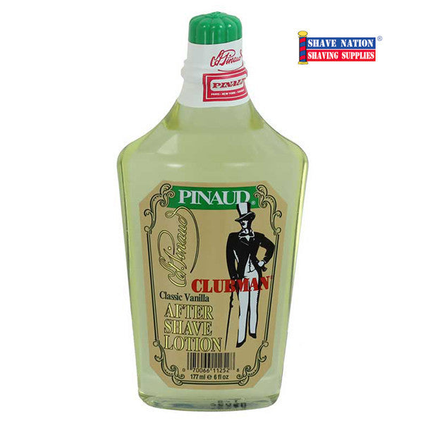 Clubman Classic Vanilla Aftershave Lotion for Men - Alcohol-Free Post Shave Balm with Soothing Aloe Vera - Perfect for Sensitive Skin & Daily Grooming Routine