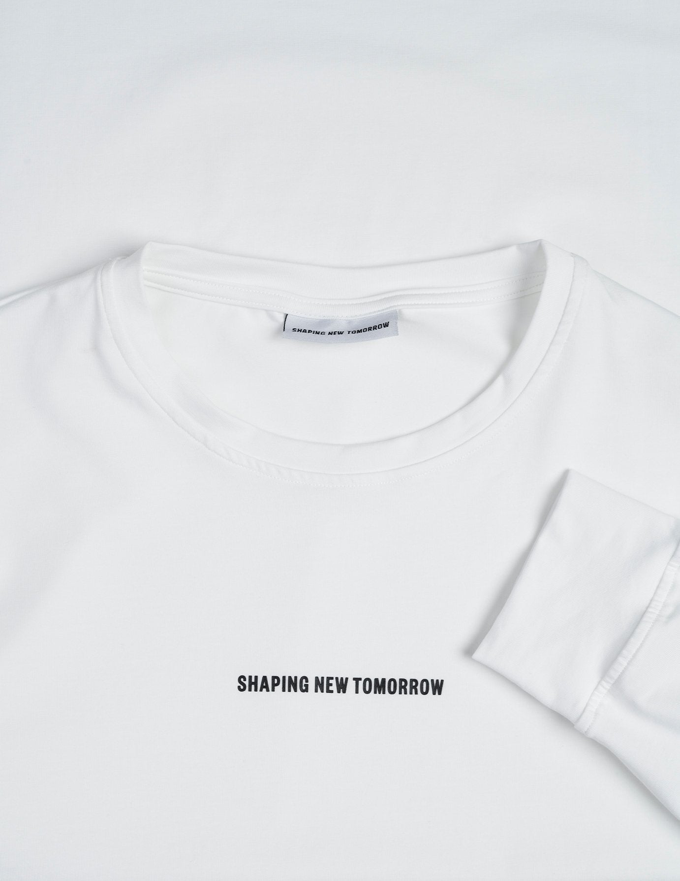 Premium Supima Cotton Long Sleeve T-Shirt for Men - Soft White Crewneck Casual Shirt - Perfect for Work, Travel & Everyday Comfort