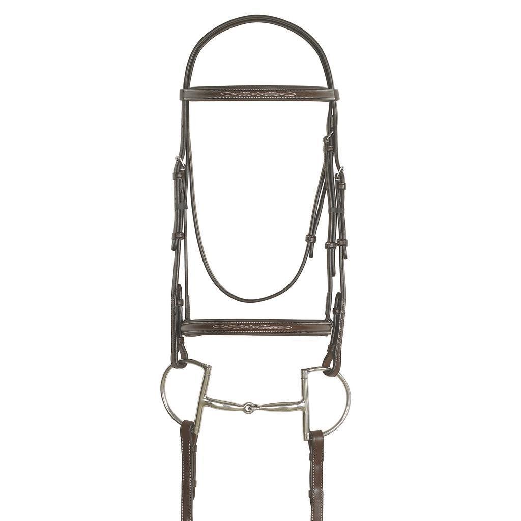 Ovation Fancy Raised Padded Bridle - Comfortable Equestrian Horse Riding Bridle for Dressage & Show Jumping | Perfect for Training, Competitions & Leisure Riding