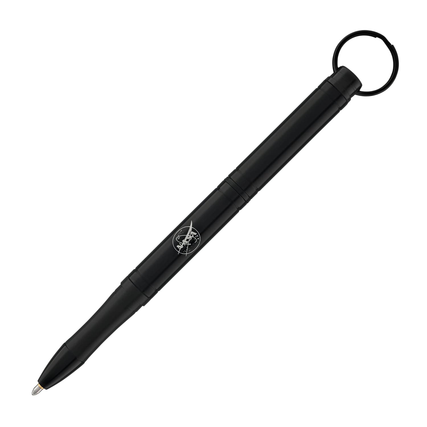 Fisher Space Pen Backpacker Ballpoint Pen - Black with NASA Logo - Compact & Reliable Writing Tool for Outdoor Adventures, Travel, and Everyday Use